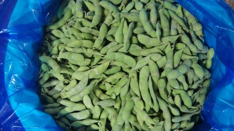 frozen unpeeled edamame